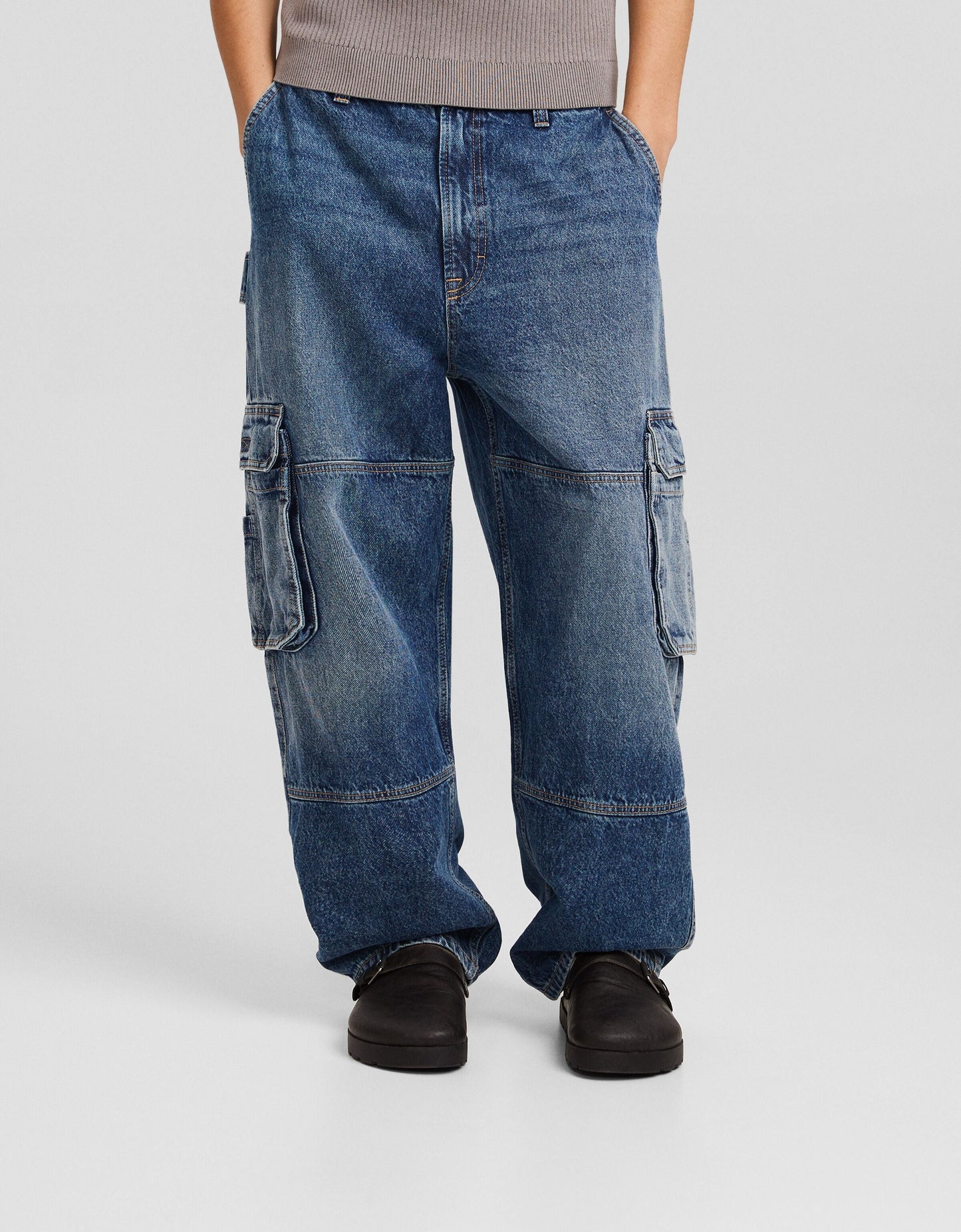 Blue Skater Cargo Jeans