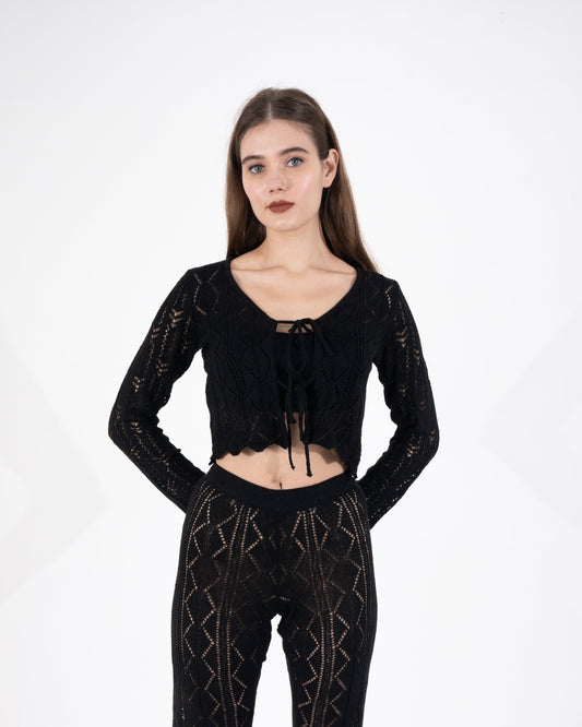 Black Lace Co-ord Set