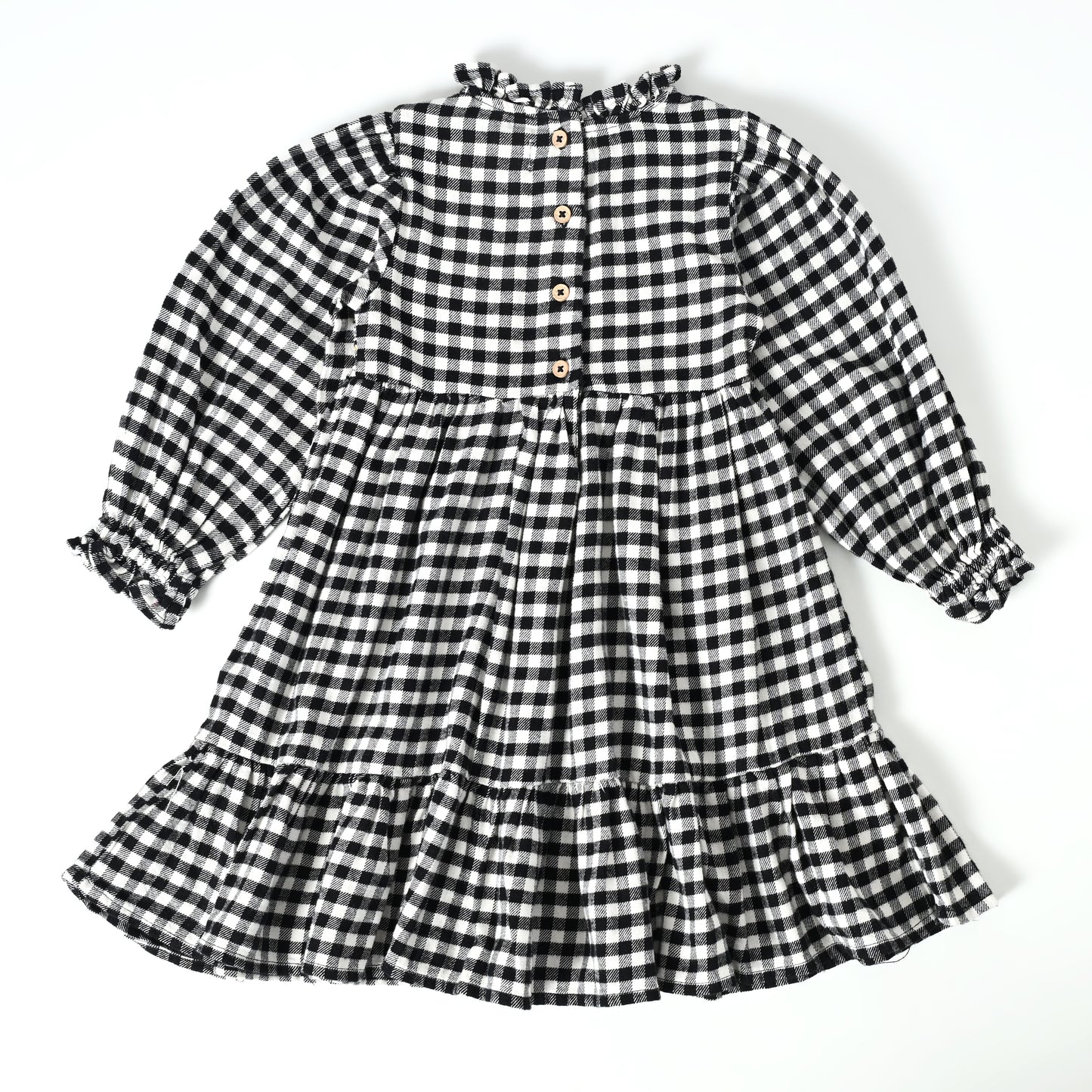 BLACK CHECK DRESS