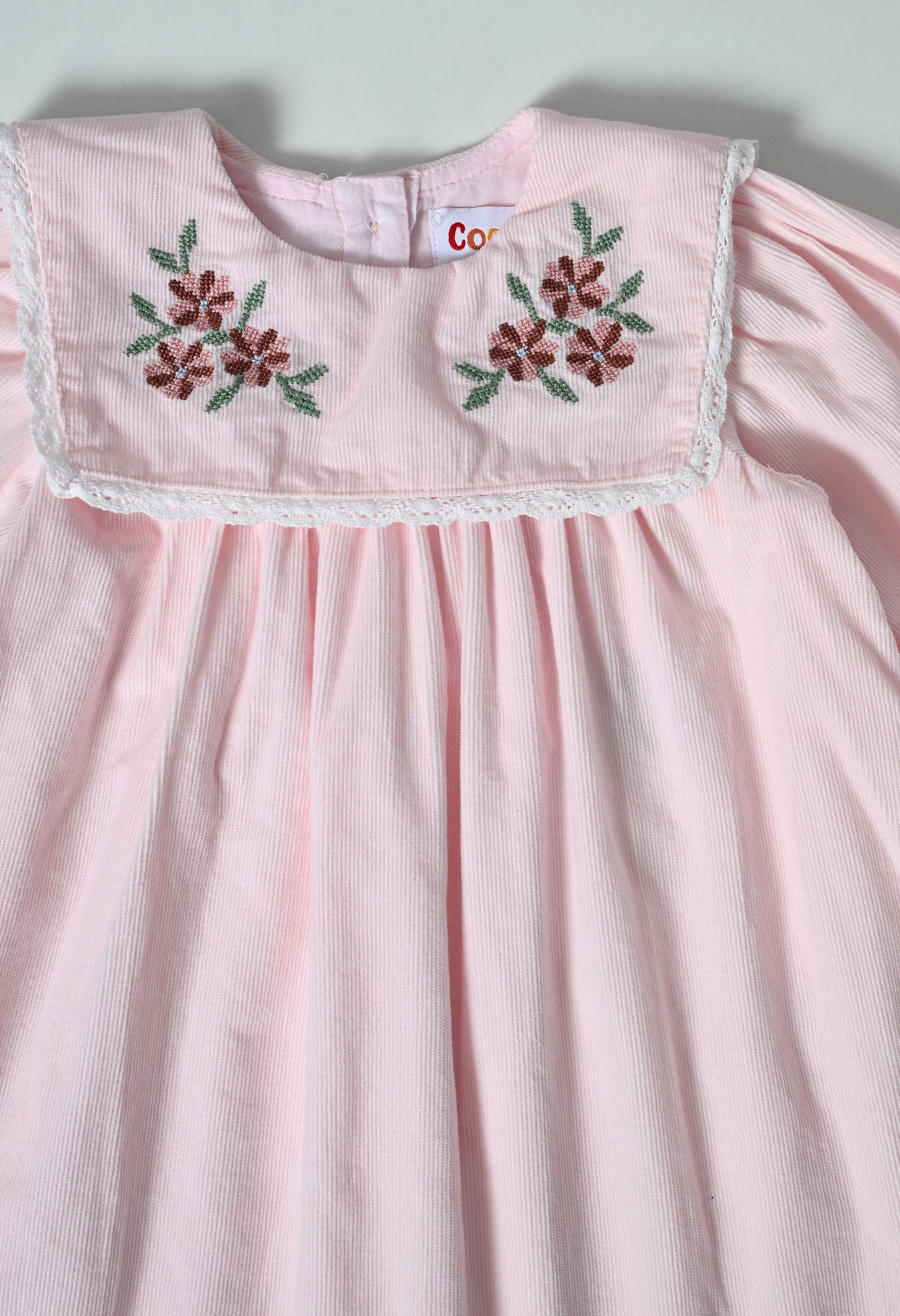 Pink corduroy dress