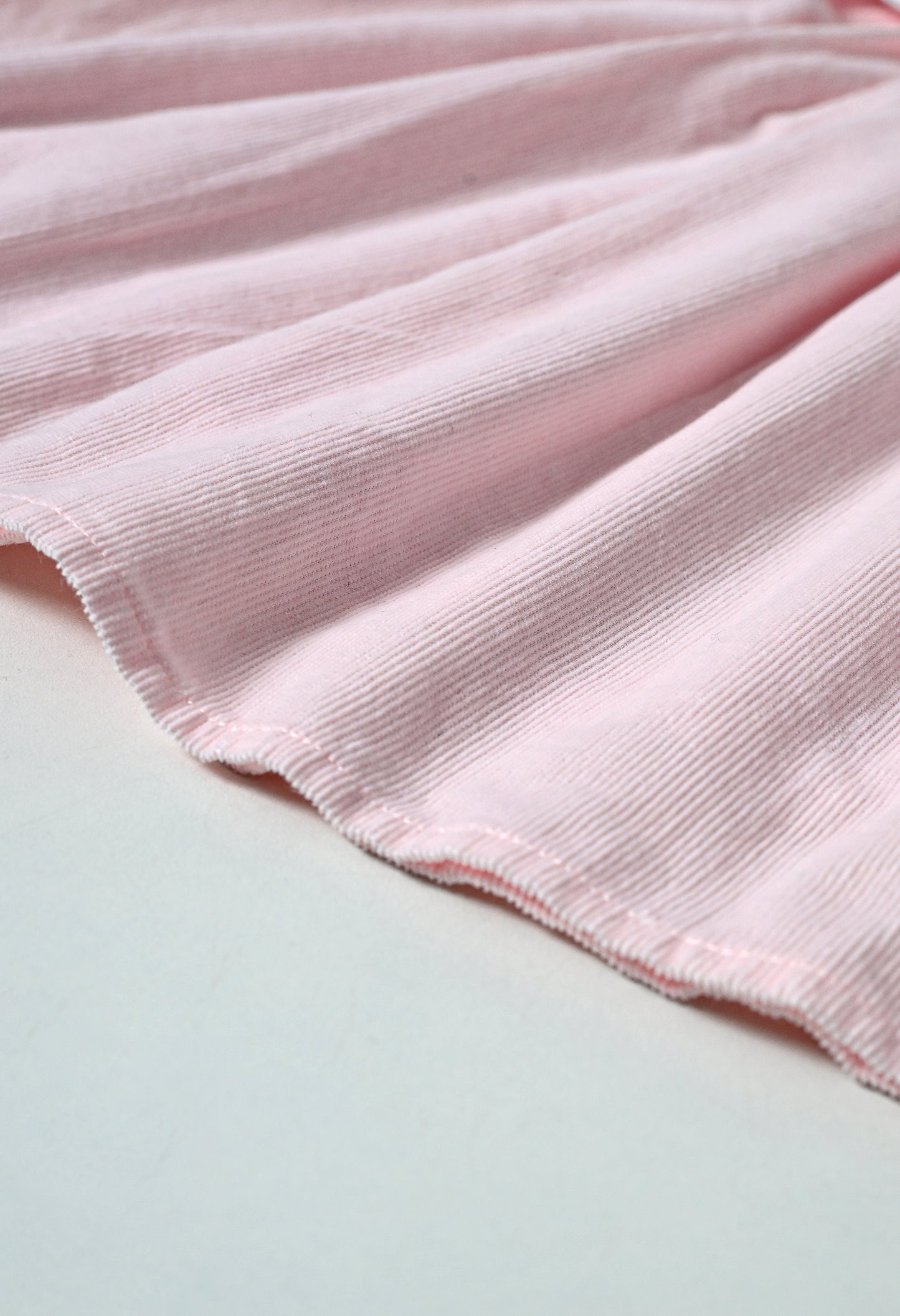 Pink corduroy dress