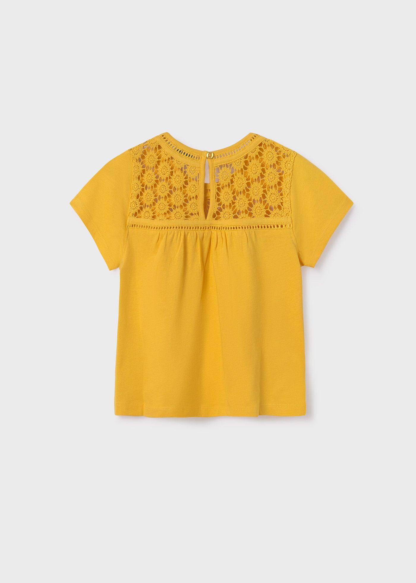 Yellow Crochet T-Shirt