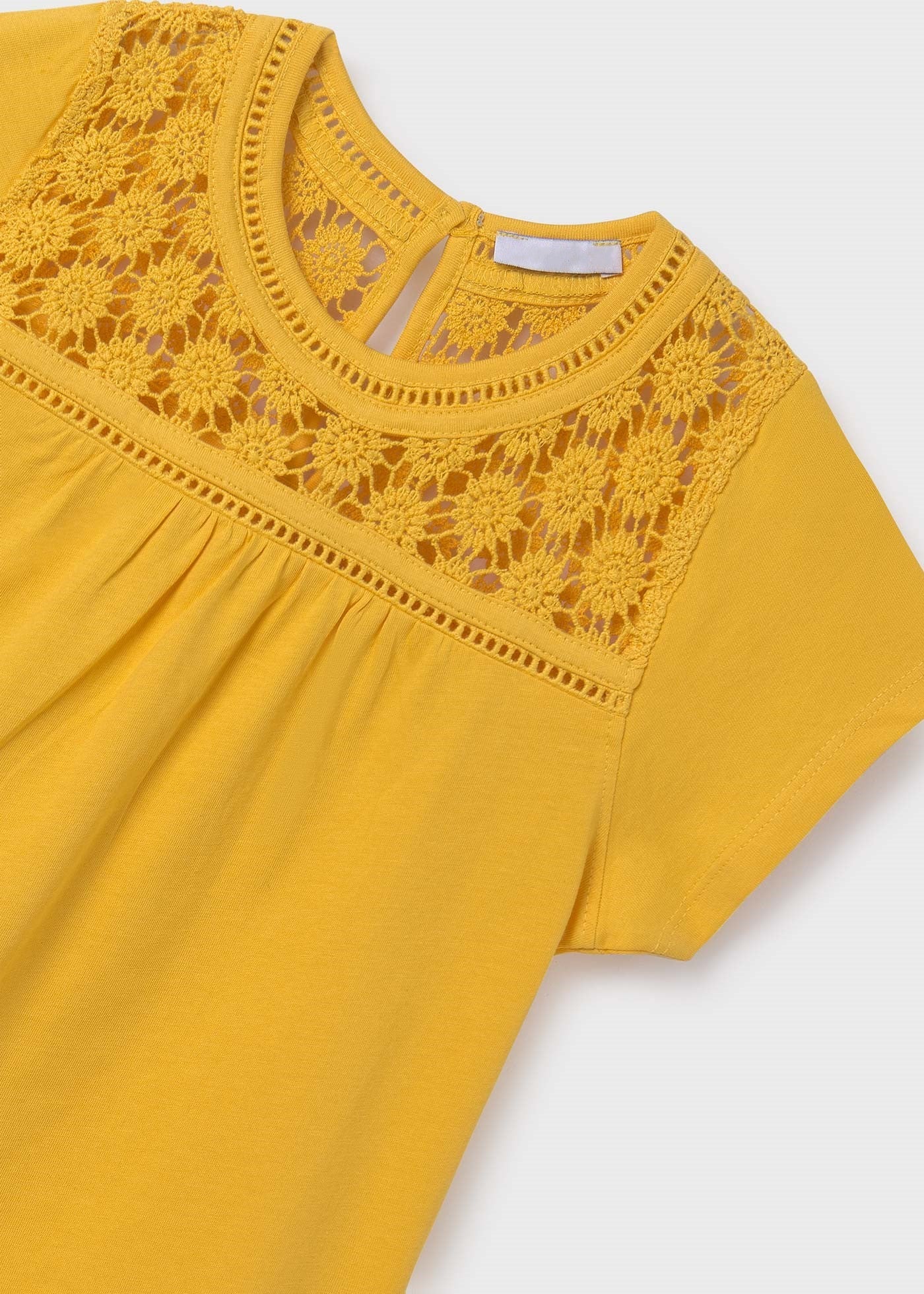 Yellow Crochet T-Shirt