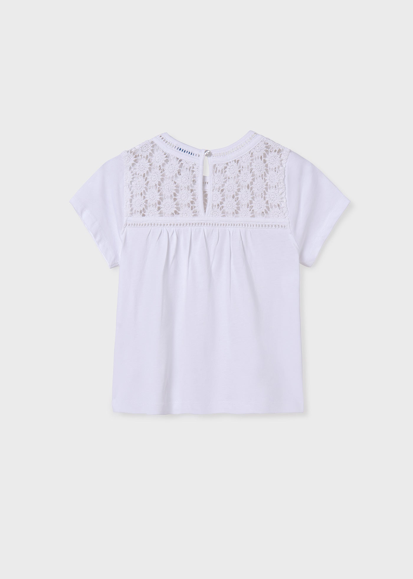 White Crochet T-Shirt